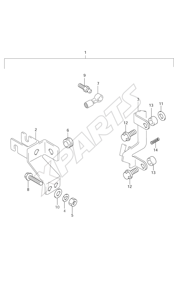  Opt: Remote Control Parts(S/N 652500  Older) til Suzuki motor